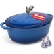 thumbnail image 1 of Olla holandesa de hierro fundido esmaltado MUELLER HOME de 5.5 qt, color aqua, 1 of 8