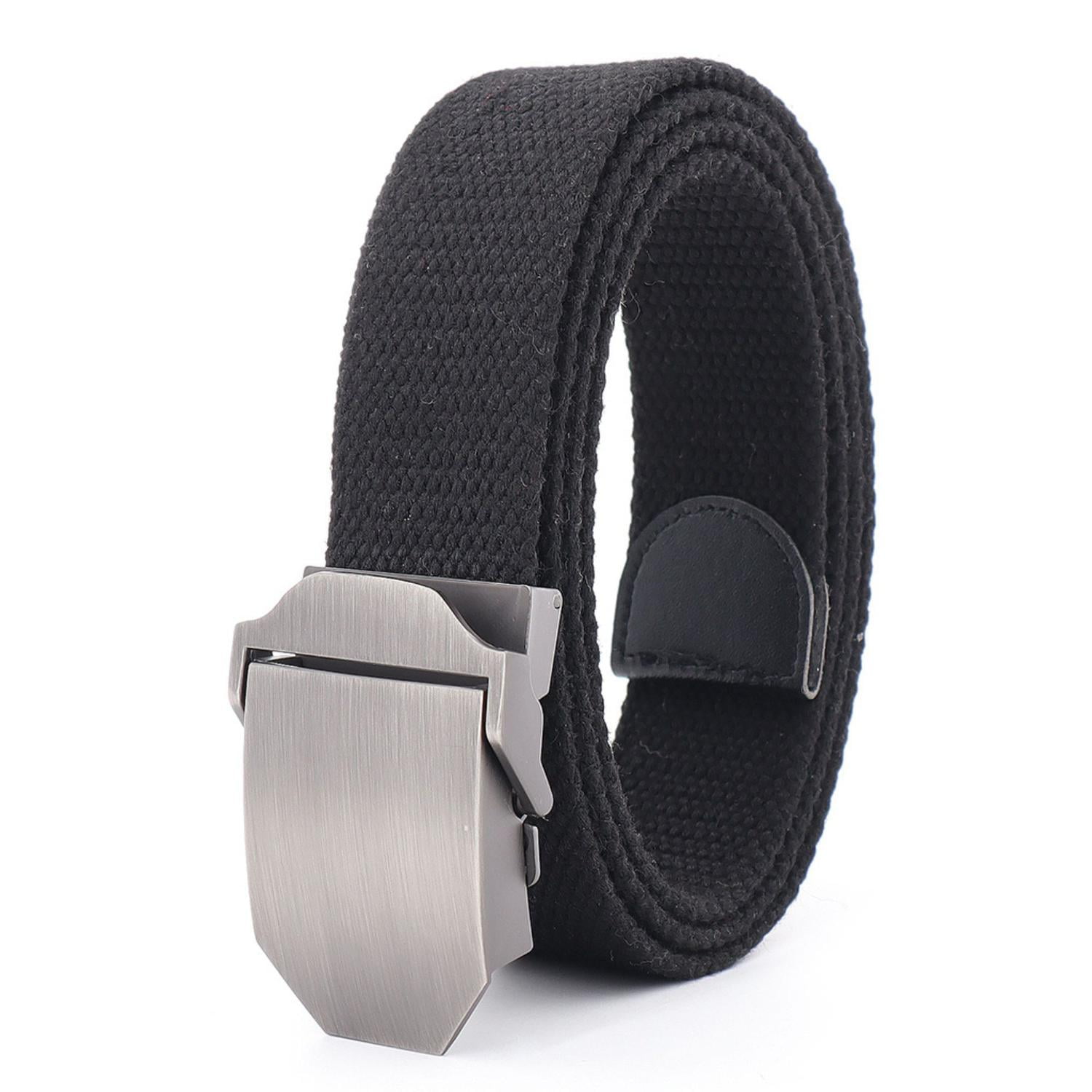 Ekoi - Cinturón Army Táctico Militar Ajustable 140cm Negro Talla Única