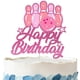thumbnail image 1 of Adorno para tartas Amnbrei, bolos, fiesta de cumpleaños para niña, purpurina rosa, 1 of 2