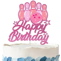 Adorno Para Tartas Amnbrei, Bolos, Fiesta De Cumpleaños Para Niña, Purpurina Rosa