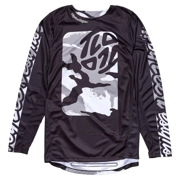 Camiseta Moto Troy Lee Designs GP Pro para adultos, color negro y blanco, talla L