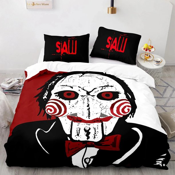 Chainsaw Fright Saw Bedding Set Duvet Cover Bed Set Quilt Cover Pillowcase Comforter Size Boys Adult Bedding Bed Sheets