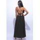 thumbnail image 4 of Vestido Largo Con Tirantes Finos Espalda Abierta Abertura Lateral Ajustable Y Lazo En La Espalda Color Negro (para Mujer), 4 of 4