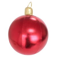 Magideal - Gran Bola Inflable Navideña, Decoración Navideña, Divertidos Accesorios Navideños, Bola Navideña, Globo Inflable Para Patio, Exterior, Boda Rojo