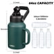 thumbnail image 5 of Botella de agua BJPKPK de 1,9 L, aislada, libre de BPA, con asa, 5 of 6