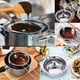 thumbnail image 5 of Baño María - Crisol de acero inoxidable 304 (18/8) de 1000 ml con mango resistente al calor, herramientas grandes para hornear para derretir chocolate, mantequilla, dulces y velas, 5 of 7