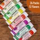thumbnail image 2 of Bálsamo labial AZEN 24 unidades - 12 sabores hidratantes, 2 of 9