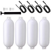 Magideal - 4 Uds. Parachoques De Guardabarros Para Barcos, Parachoques Para Barcos, Accesorios Para Barcos, Parachoques Inflable Para Barcos Marinos Para Barcos , Cuerda Negra