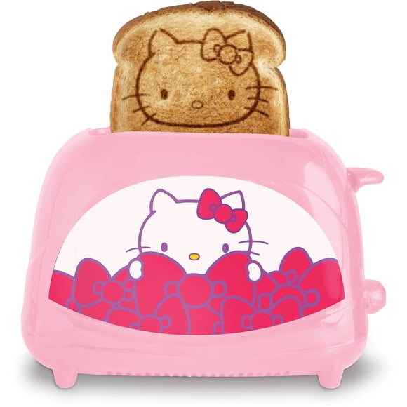 Tostadora Uncanny Brands Hello Kitty, color rosa, 120 V, 2 rebanadas