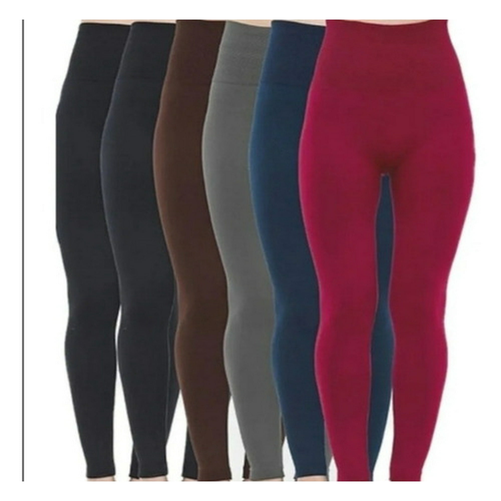 Belinda - Pack 3 Calza Leggins Pretina Alta Polar Talla Única Varios Colores