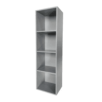 Habita2 Chile - Librero Vertical Multifuncional Repisa 4 Nieveles - Gris
