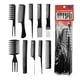 thumbnail image 1 of Set De 10 Peinetas Profesionales, Peluquería O Barbería Color Negro, 1 of 3
