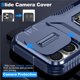 thumbnail image 2 of Funda Armada para iPhone 16 Pro Max con Tapa Deslizante y Soporte Magnético Giratorio Azul, 2 of 5