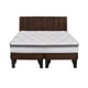thumbnail image 1 of Cama Europea Stella 2 Plazas + Respaldo Tubular Negro Café, 1 of 3