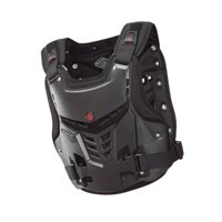 Magideal - Protector De Pecho Para Motocross, Chaleco De Equitación Para Adultos, Cómodo Y Ajustable, Equipo De Protección Para Hombres Para Montar En Motociclet Negro L