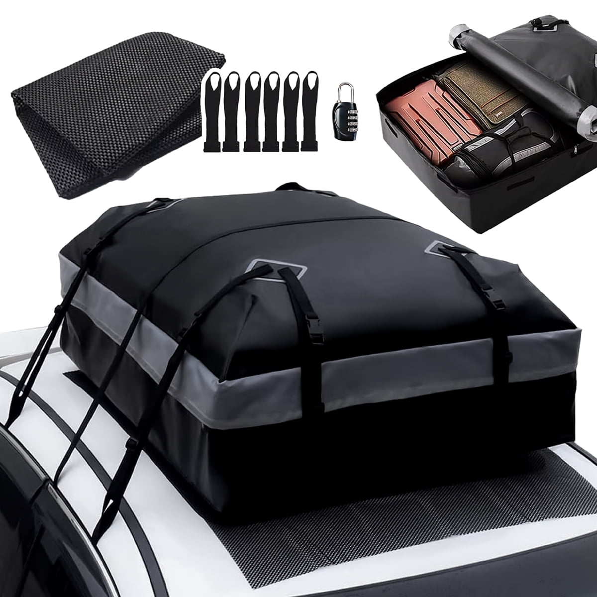 Bolso Porta Equipaje Techo Galanta Auto 550l Impermeable