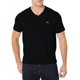 thumbnail image 1 of Camiseta Lacoste para hombre, manga corta, cuello en V, algodón pima, negra, 1 of 7