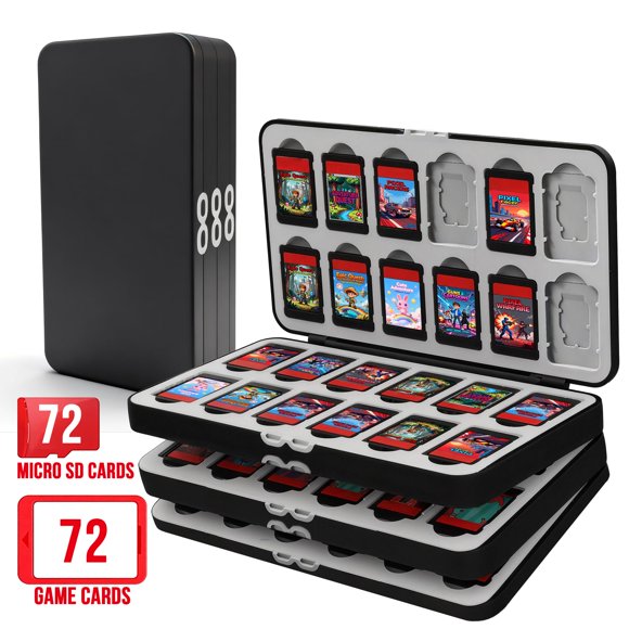 Estuche para Cartuchos de Nintendo Switch Dolcety 72 Ranuras + Almacenamiento MicroSD