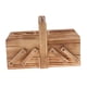 thumbnail image 1 of Caja De Costura Plegable Agujas Tijeras De Hilo Cesta De Costura Cajas De Joyería Natural, 1 of 3