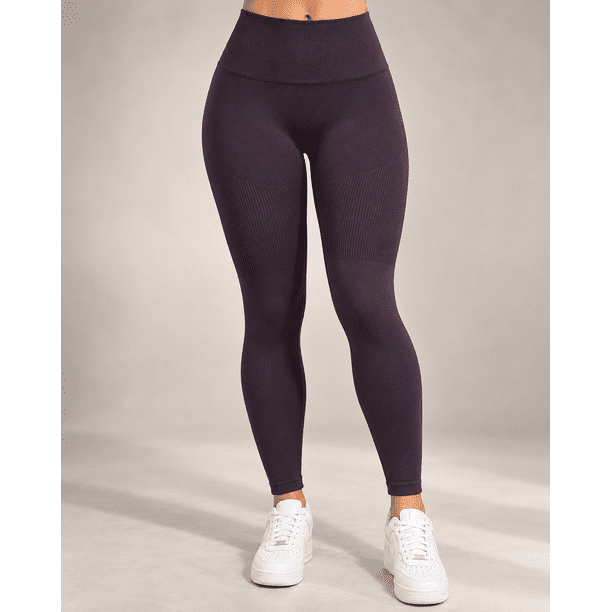 Calza Larga Deportiva Mujer Faja Alta Compresión Muslos Push Up