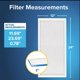 thumbnail image 3 of Filtro de aire Filtrete 1900 MPR MERV 13 30x60x2 cm, paquete de 2, 3 of 9