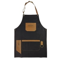 Kangkawe - Pechera Parrillera De Jeans Con Cuero