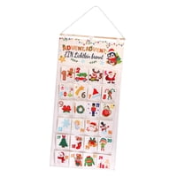 Bothyi - Calendario De Adviento De Navidad Organizador De Pared Para Colgar En La Pared Bolsa De Almacenamiento