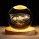 thumbnail image 1 of Bola De Cristal 3d, Esfera De Vidrio Con Base De Madera, Decoración De Fantasía, Lámparas De Esfera De Planetas Para Cumpleaños, Navidad, Astronomía (sistema Solar), 1 of 4