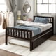 thumbnail image 1 of Twin Bed with Trundle, Platform Bed Frame with Headboard and Footboard, for Bedroom Small Living Space,No Box Spring Needed,Espresso, 1 of 3
