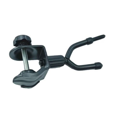 Magideal - Colgador De Violín Para Micrófono O Atril, Soporte Para Violín, Accesorios Para Instrumentos Musicales, Colgador De Guitarra Para Práctica De Viola Y Negro