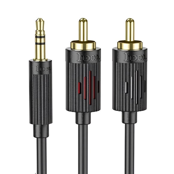 Cable Auxiliar RCA A Jack 3.5mm HOCO UPA28 Audio Estéreo Hi-Fi