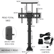 thumbnail image 2 of Soporte Tv Motorizado Elevador Con Tope Repisa 40 A 70, 2 of 7
