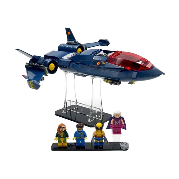 Soporte de exhibición Brickcessories para LEGO Marvel X-Men X-Jet (76281)