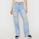 thumbnail image 2 of Jeans Mujer Roturas Wide Azul Claro Corona, 2 of 5