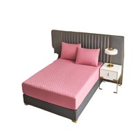 Genérico - Cubrecolchon Impermeable King Rosa