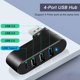 thumbnail image 2 of Hub Usb Usb 3 0 De 4 Puertos Con 3 Puertos Usb Y 1 Puerto De Alimentación Datos Usb C, 2 of 7