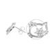 thumbnail image 3 of Aros de Plata 925 Figura con Circones, 3 of 3