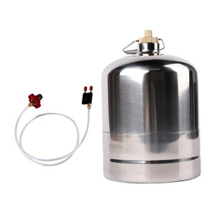 Ioensy - Botella De Gas De Acero Inoxidable Inflable Vacía Recargable Para Senderismo Pesca