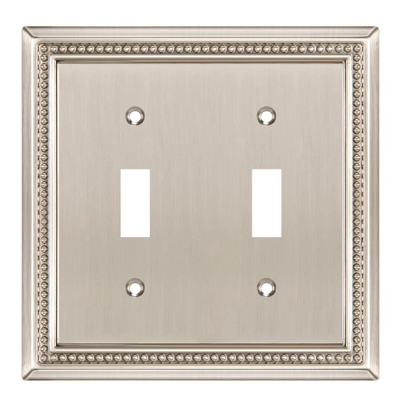 Placa de pared Henne Bery doble palanca níquel satinado