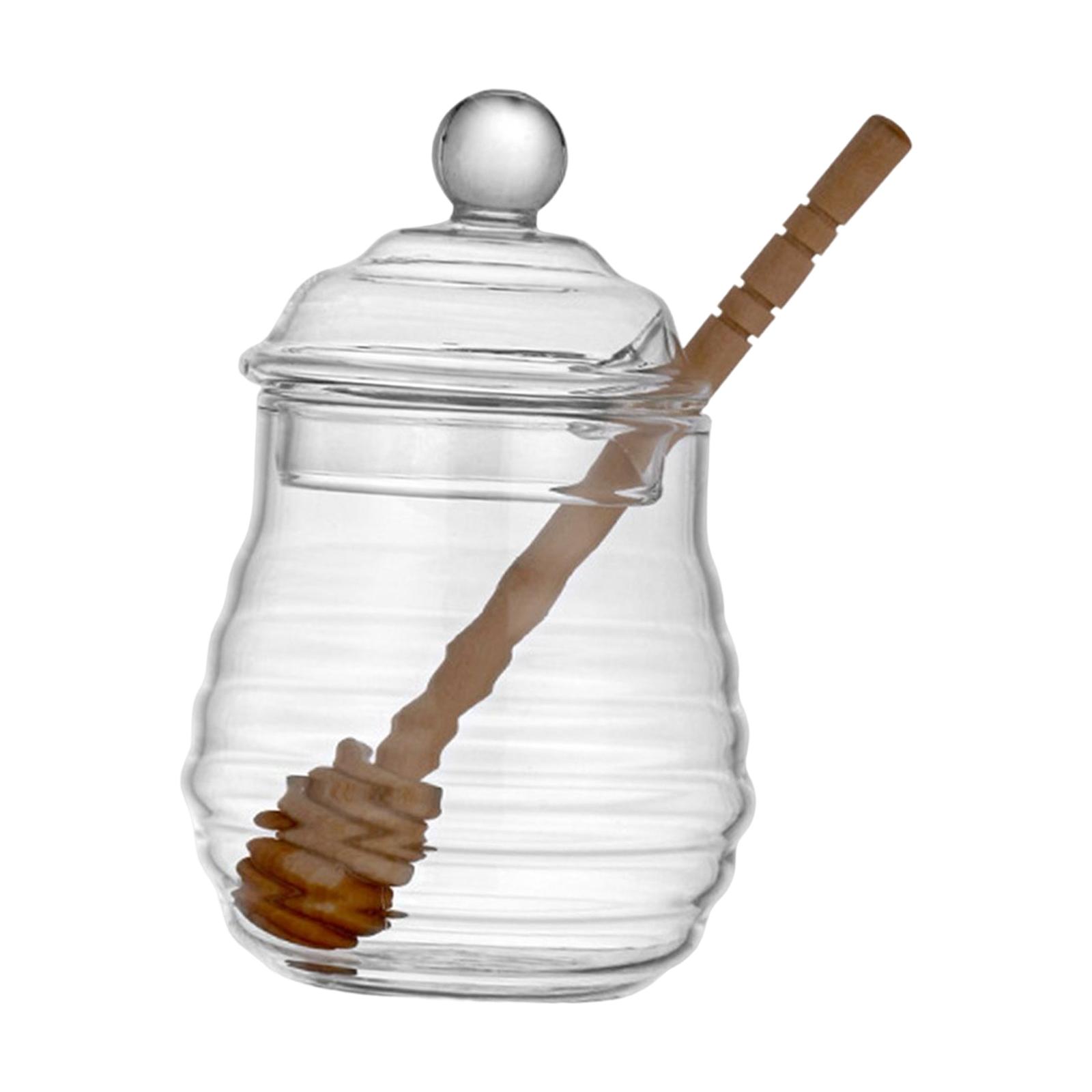 Bothyi - Tarro De Miel Con Cucharón Y Tapa Utensilios De Cocina Tarro De Miel Para Alimentos Pequeño