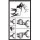 thumbnail image 1 of Plantilla Armour Etch 13 cm x 20 cm con diseño de vida silvestre, 1 of 4