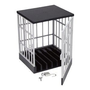 Bothyi - Teléfono Móvil Caja De Bloqueo Cárcel Prisión Novedad Regalo Para Niños Adultos Teléfonos Gris