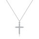 thumbnail image 1 of Collar de Cruz de Plata Esterlina 925 para Mujer, Colgante de Circonia Cúbica 5A, Cadena Ajustable de 45+5 Cm, Joyería Religiosa Hipoalergénica, 1 of 7