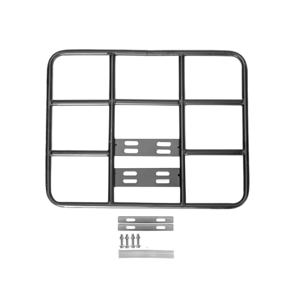 Portaequipajes trasero para bicicletas, portaequipajes de fácil instalación, portaequipajes para bolsas de la compra, para viajes, para llevar pizzas, Varilla Redonda 48x38cm