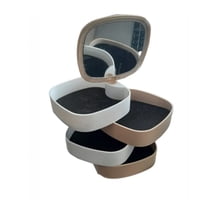 Tomasstore - Organizador Para Joyas 360° Joyero De 4 Cajones + Espejo