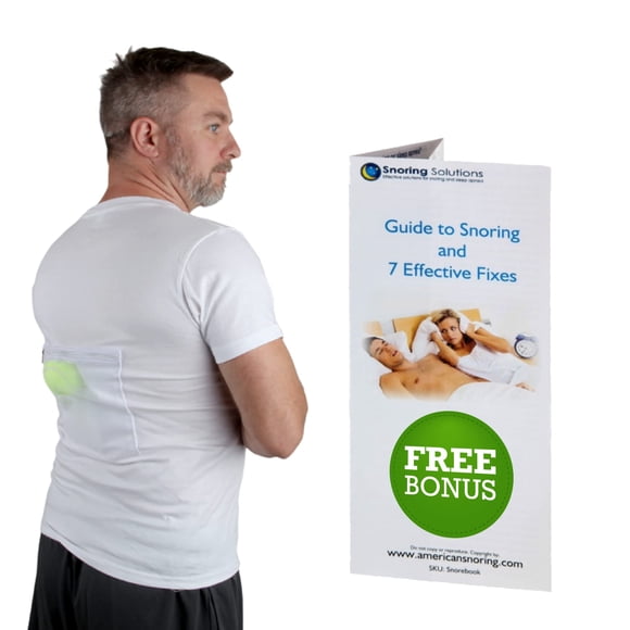 Camiseta Snoring Solutions Blanca Talla M + Guía Ebook