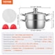 thumbnail image 2 of Olla vaporera de 22 cm para cocinar con olla de 3 cuartos y vaporera de verduras, vaporera de acero inoxidable de gran capacidad con tapa para parrilla de inducción eléctrica y a gas., 2 of 5