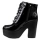 thumbnail image 4 of Botin Charol Taco Alto con Plataforma 60 Yassne Negro, 4 of 5