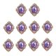 thumbnail image 1 of 10 Unids Rhinestone Flat Back Beads Button Scrapbook Adorno Púrpura, 1 of 3