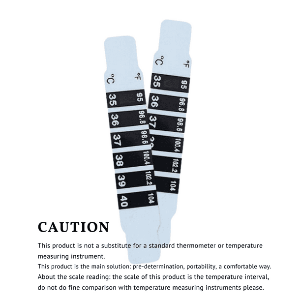 15s' Quick Read Forehead Thermometer Strips 2PCs,Great For Checking Fever Temp Of Infants, Babies, Toddlers, Kids And Adult Celsius & Fahrenheit, Reusable, Home & Travel, Reusable Travel Thermometers